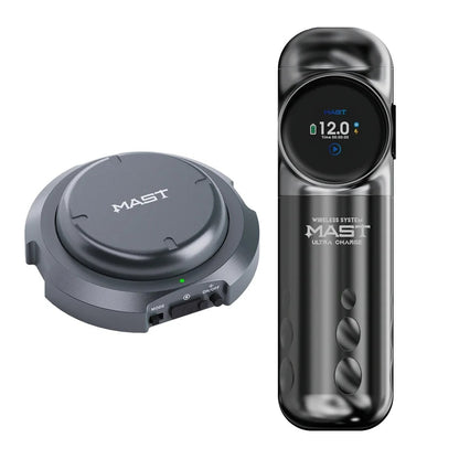 Máquina de tatuaje inalámbrica de carga ultrarrápida Mast Archer S con pedal Bluetooth y motor sin escobillas Mcore, bolígrafo con batería