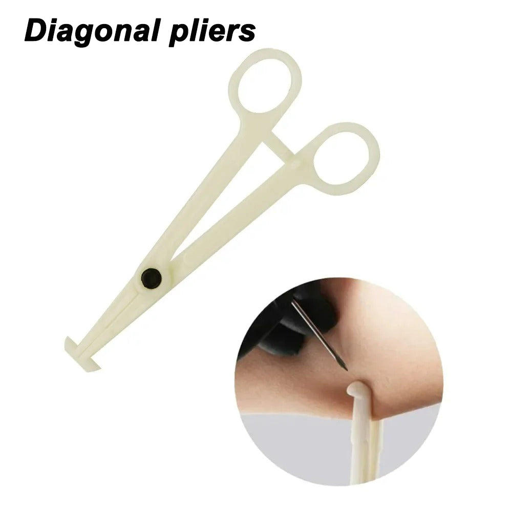 Audersigt 25PCS Profession Acrylic Disposable Body Piercing Plier Plastic Clamp Ear Lip Navel Nose Tongue Eyebrow Piercing Forcep Tool