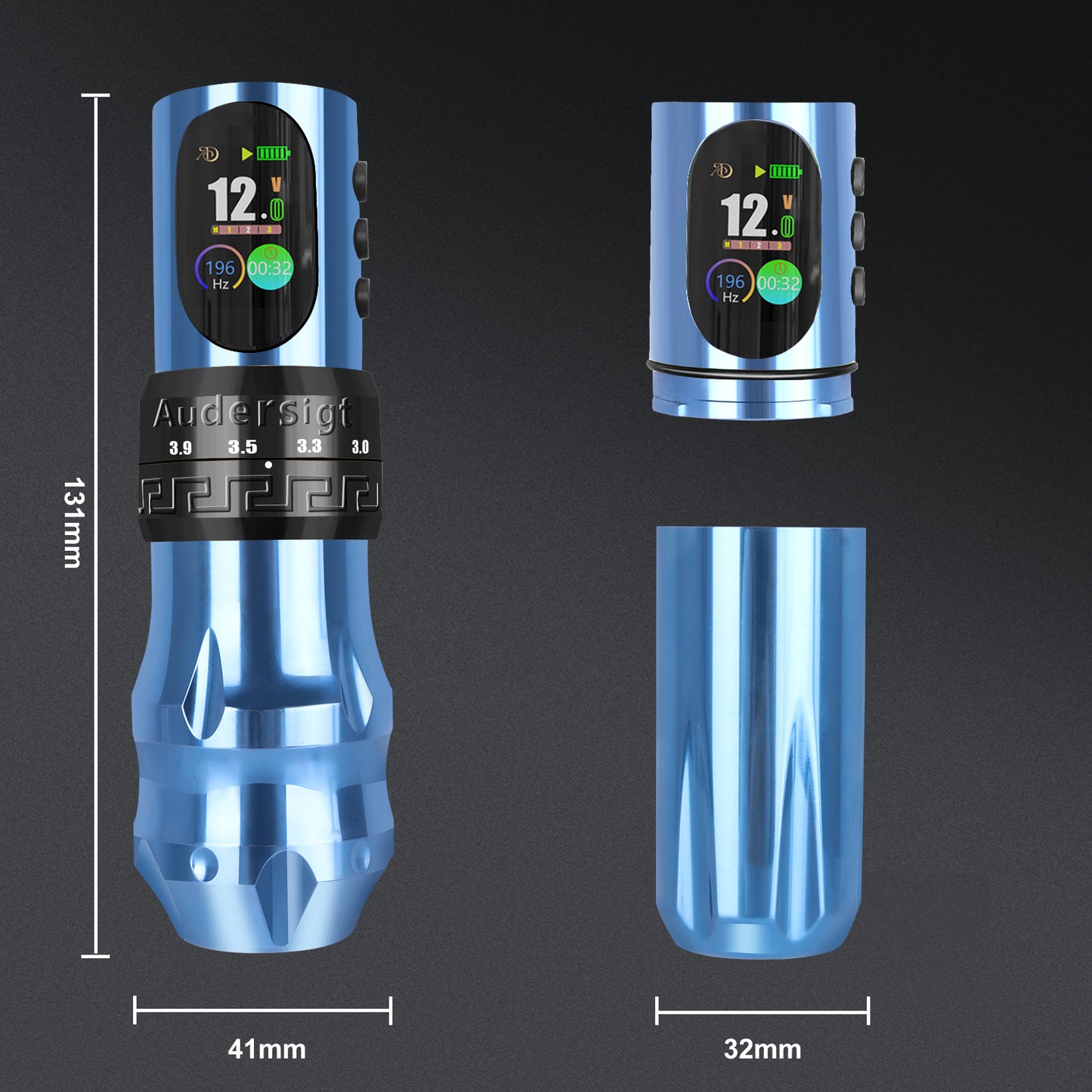 2025 Audersigt® D2 Pro Adjustable Stroke Wireless Tattoo Pen Machine