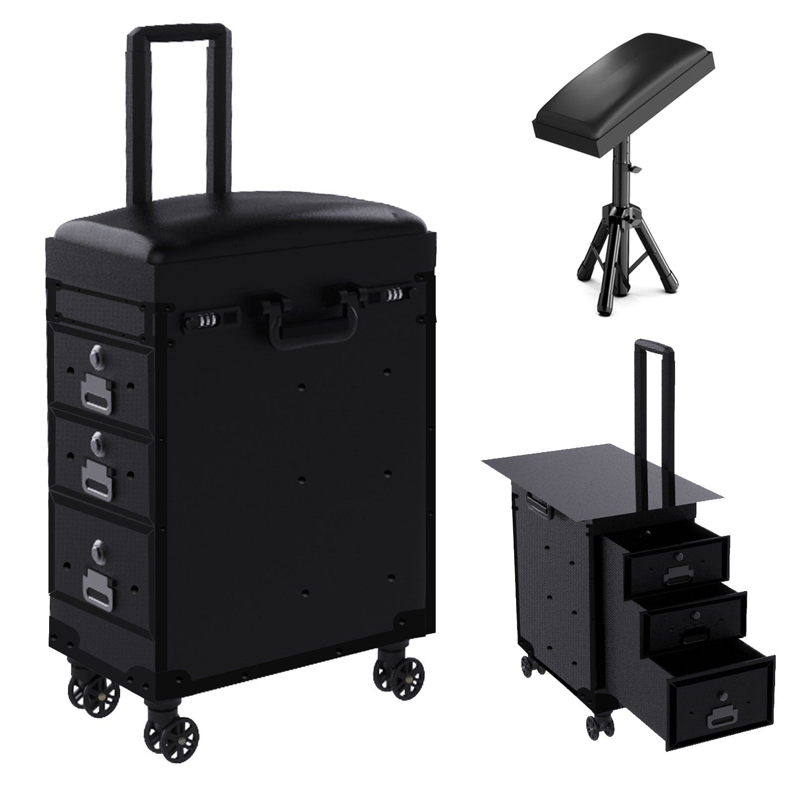 Audersigt Multifunctional Tattoo Suitcase Tattoo Trolley Case