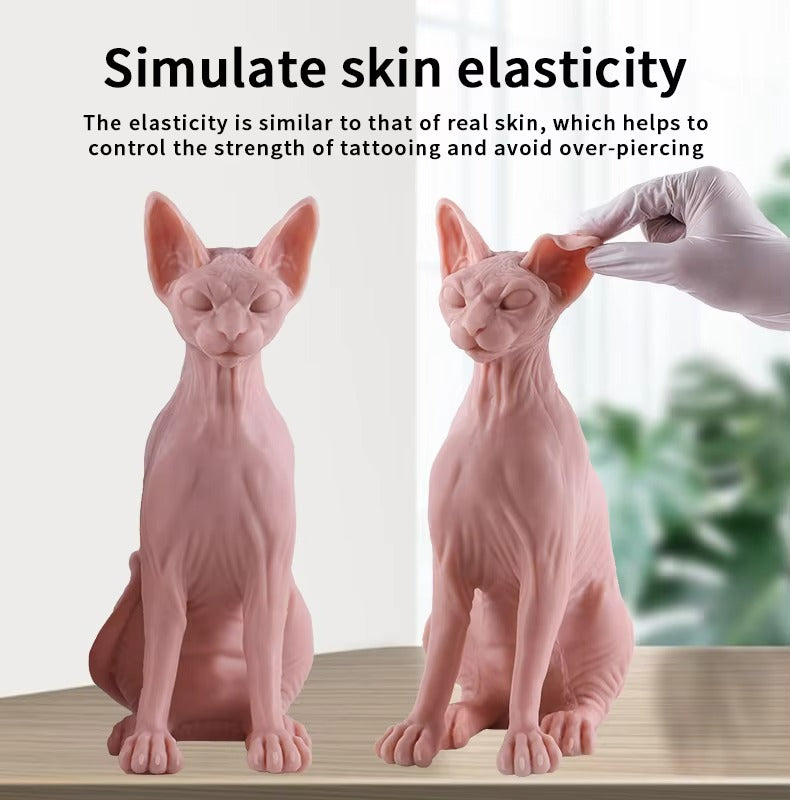 Audersigt Silicone Cat Model Tattoo Practice Skin IDEAL FOR TEMPORARY TATTOO PRACTICING