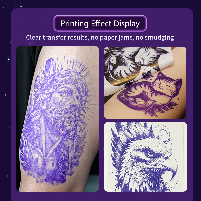 Impresora de tatuajes mini Audersigt, impresora térmica de patrones, impresora inalámbrica con Bluetooth y imagen sombreada para imprimir con batería recargable de 1200 mAh
