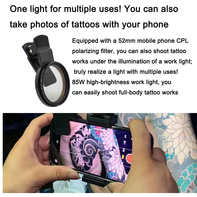 Audersigt Removal Reflector Light Protection Tattoo Work CPL LED Light Accessories Kit