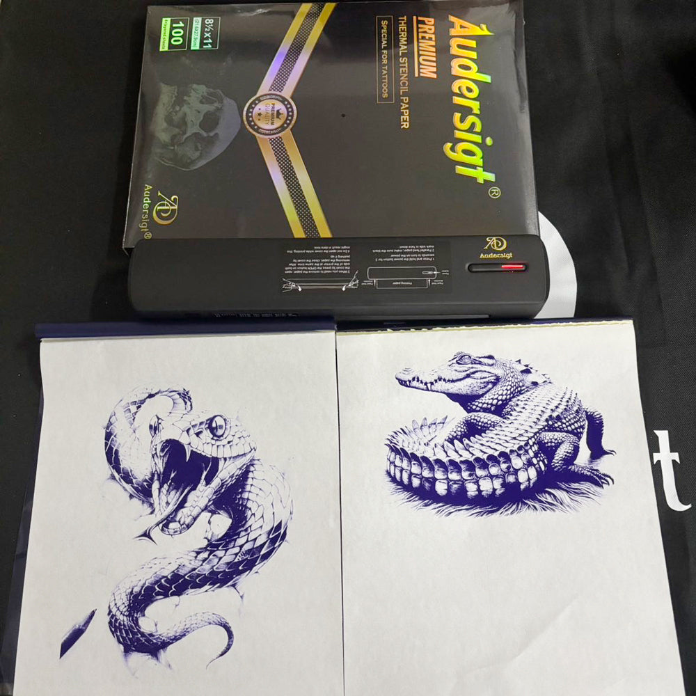Audersigt 2024 Nueva impresora de tatuajes P19 Máquina de patrones térmicos Impresora inalámbrica Bluetooth con imágenes sombreadas imprimibles con batería recargable de 2500 mAh