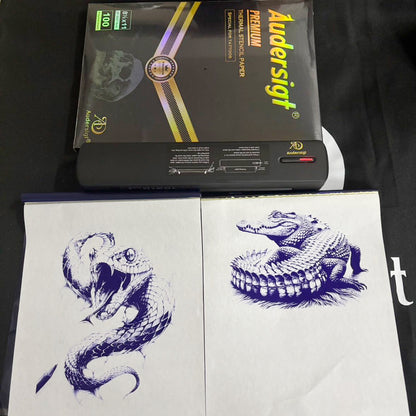 Audersigt 2024 Nueva impresora de tatuajes P19 Máquina de patrones térmicos Impresora inalámbrica Bluetooth con imágenes sombreadas imprimibles con batería recargable de 2500 mAh
