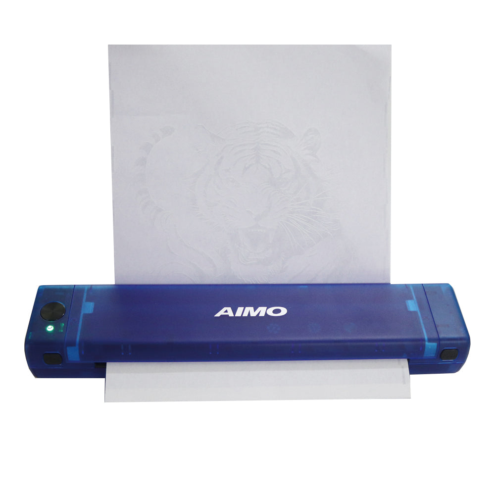 Impresora de tatuajes mini Audersigt, impresora térmica de patrones, impresora inalámbrica con Bluetooth y imagen sombreada para imprimir con batería recargable de 1200 mAh