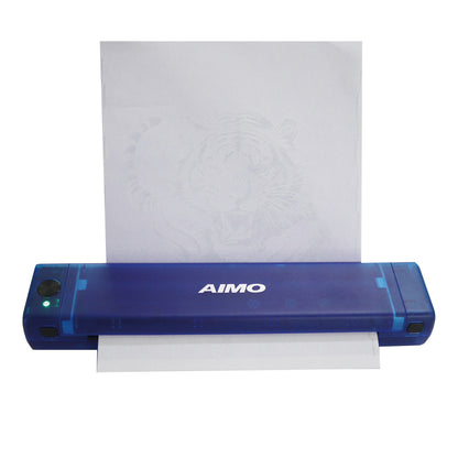 Impresora de tatuajes mini Audersigt, impresora térmica de patrones, impresora inalámbrica con Bluetooth y imagen sombreada para imprimir con batería recargable de 1200 mAh