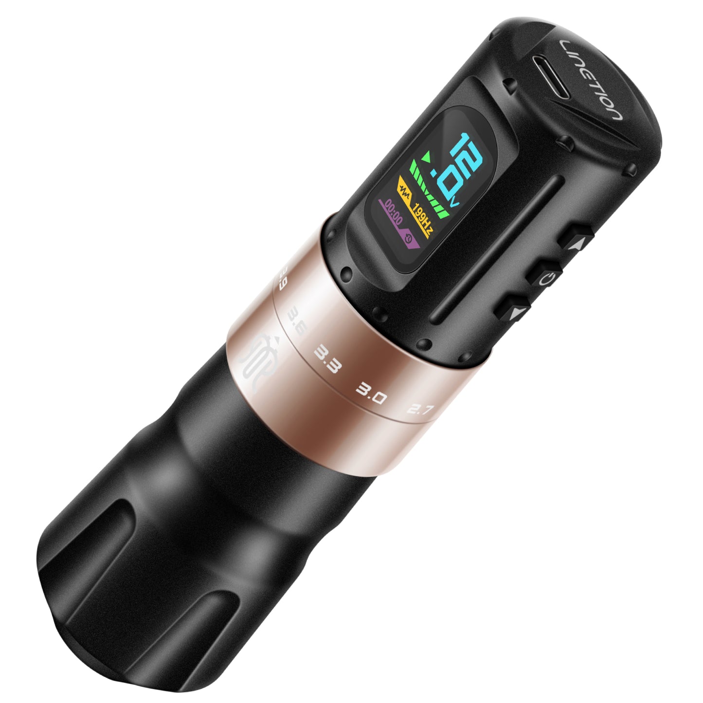 Audersigt Wireless TattooPen Machine with 1800 mAh Battery & Stroke Adjustment From 2.7~4.5 mm