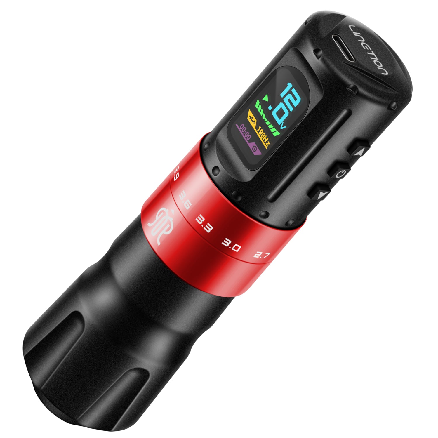 Audersigt Wireless TattooPen Machine with 1800 mAh Battery & Stroke Adjustment From 2.7~4.5 mm