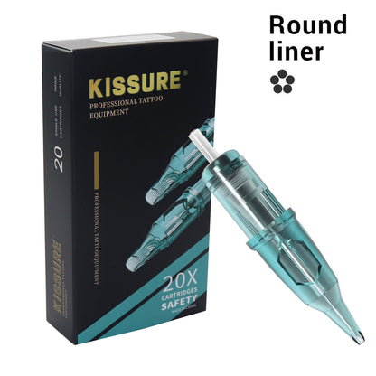 Cartuchos de agujas para tatuajes KISSURE® Round Liner RL 20 piezas