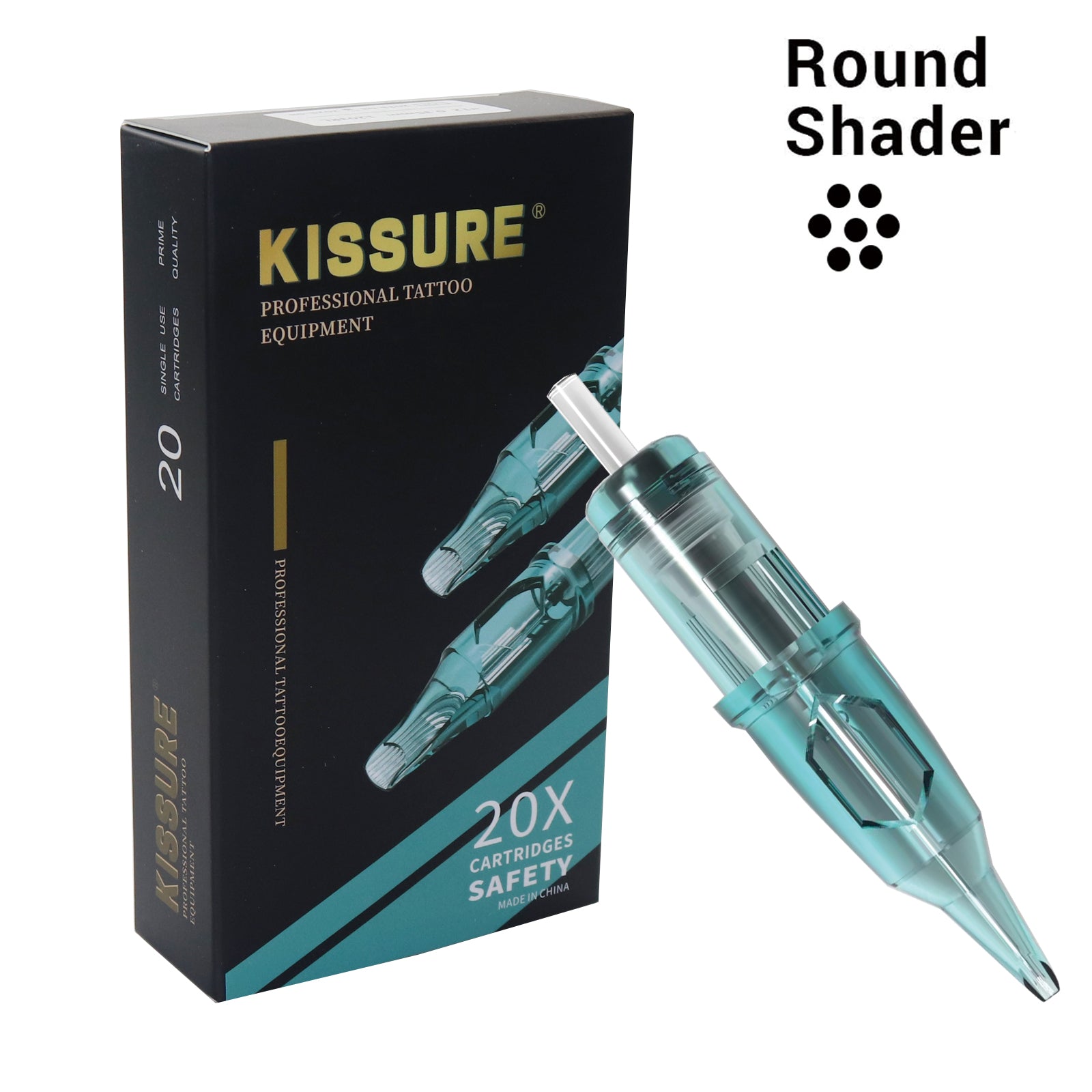 KISSURE® Tattoo Cartridges Needles Round Shader RS 20PCS