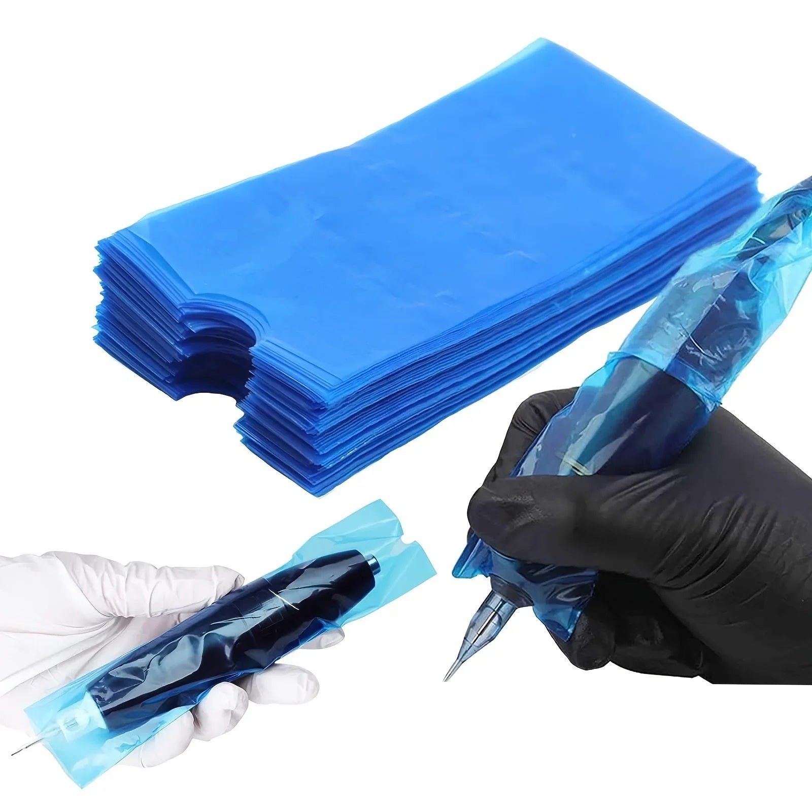 Audersigt 200pcs Disposable Tattoo Pen Machine Clip Sleeves Bags