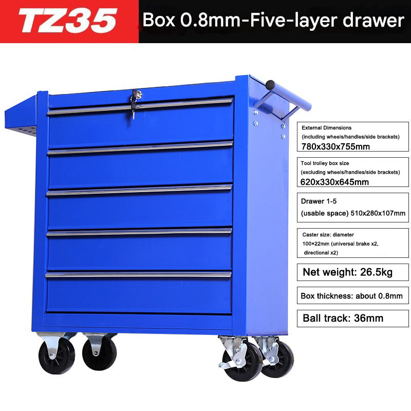 Audersigt Tattoo Tool Cart Drawer Rolling Tool Chest w Drawers LockTool Organizer Box for Tattoo Shop