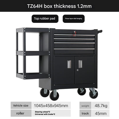 Audersigt Tattoo Tool Cart Drawer Rolling Tool Chest w Drawers LockTool Organizer Box for Tattoo Shop