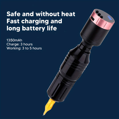 Audersigt 1350mAh Wireless Tattoo Power Supply  Tattoo Pen Battery RCA Interface for Body Art Tattoo Machine