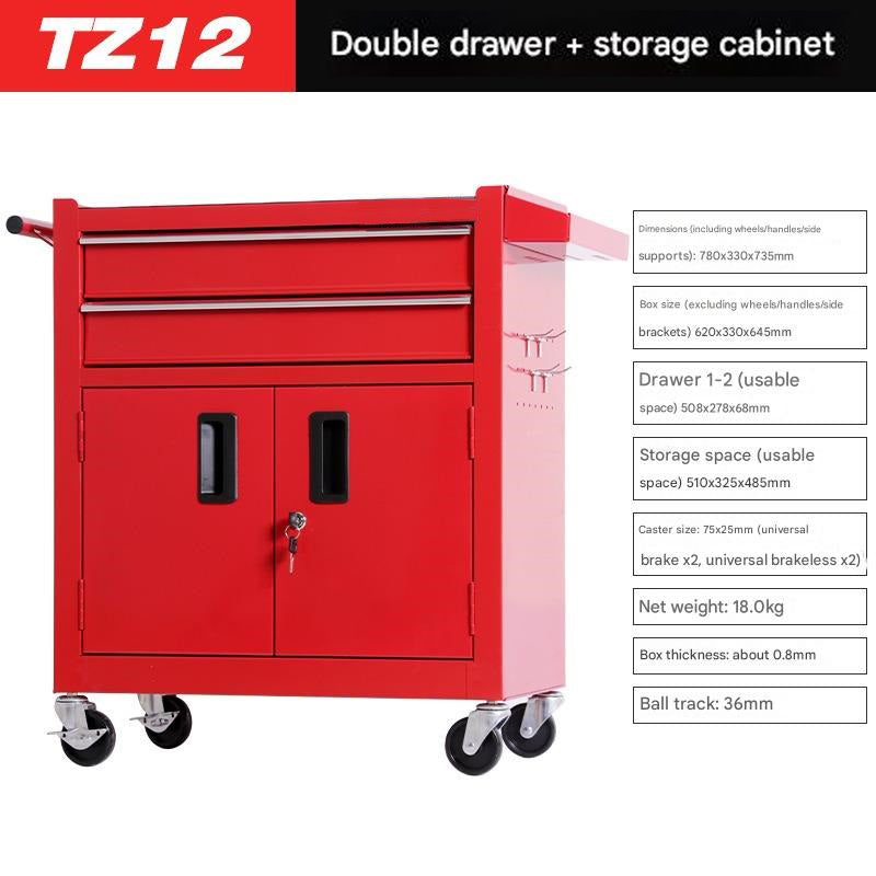 TZ12W Tattoo Tool Cart Drawer Rolling Tool Chest with Drawers Tool for Tattoo Studio