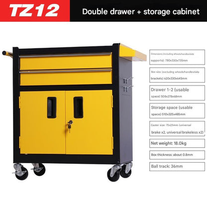 TZ12W Tattoo Tool Cart Drawer Rolling Tool Chest with Drawers Tool for Tattoo Studio