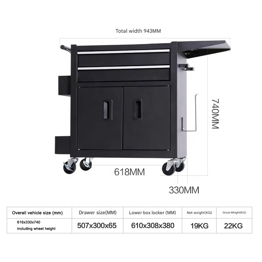 TZ12W Tattoo Tool Cart Drawer Rolling Tool Chest with Drawers Tool for Tattoo Studio