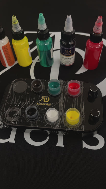 Audersigt®️ TATTOO INK CUP MIXER 8 SITES ALUMINUM ALLOY FRAME