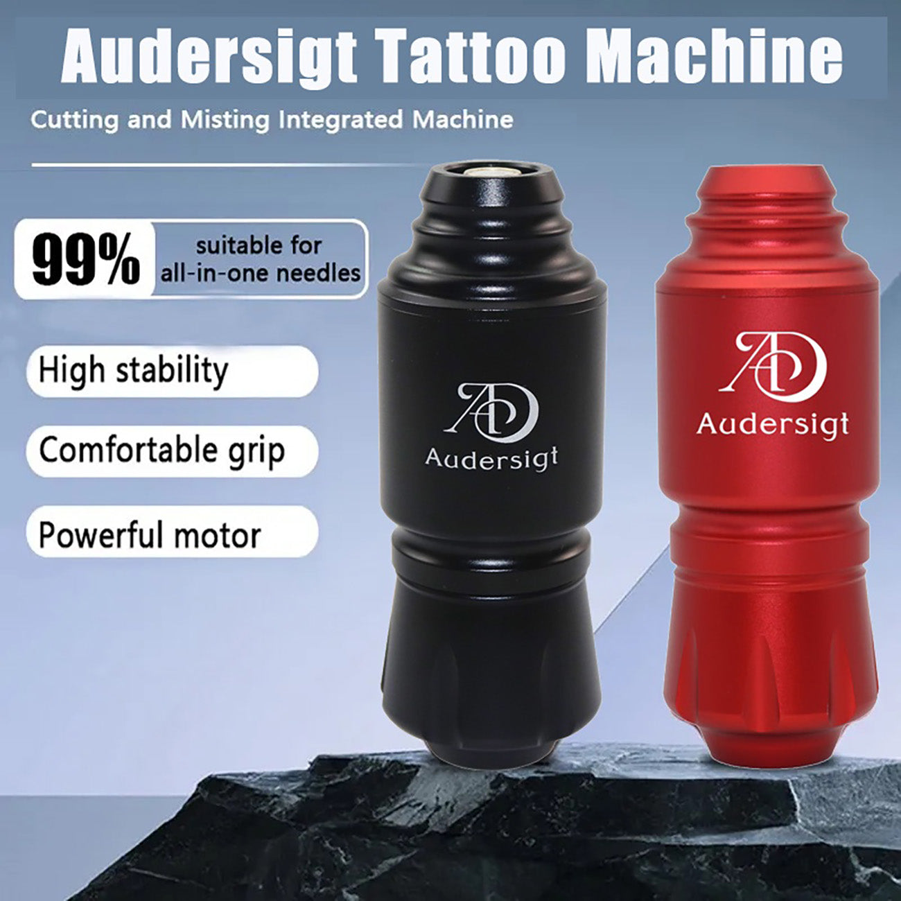 Audersigt Mini Alimentatore per tatuaggio wireless Kit per tatuaggio con connettore RCA per batteria da 1350 mAh